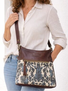 Myra Canvas & Leather Bag